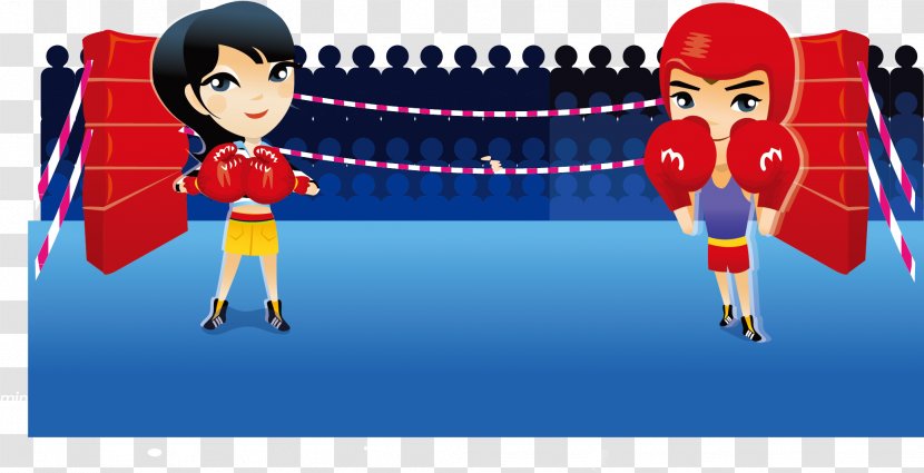 Boxing Ring Glove Kickboxing - Tree - Vector Woman Transparent PNG