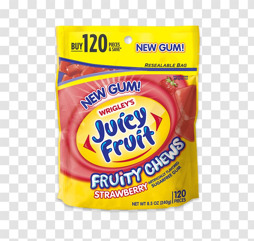 Chewing Gum Juice Juicy Fruit Starburst Wrigley Company - Junk Food - Tobacco Pouch Transparent PNG