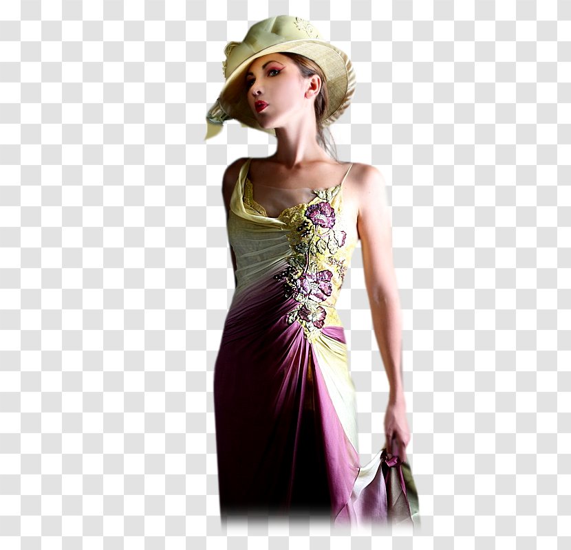 Woman With A Hat Painting - Silhouette Transparent PNG
