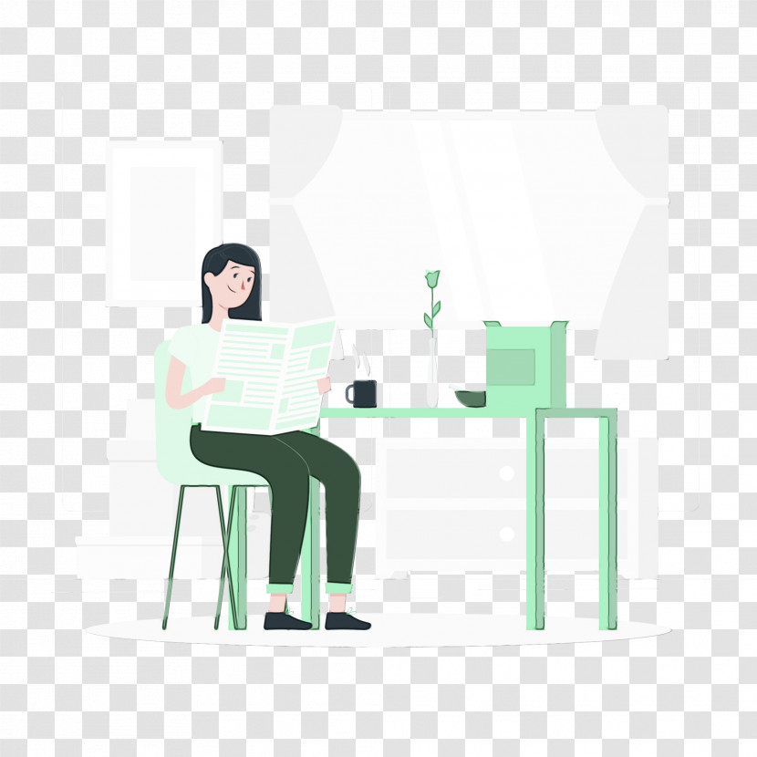 Sitting Chair Desk Text Angle Transparent PNG