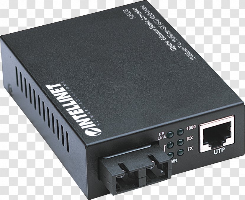 Fiber Media Converter Gigabit Ethernet Fast Optical - Network Switch - Modulator Transparent PNG