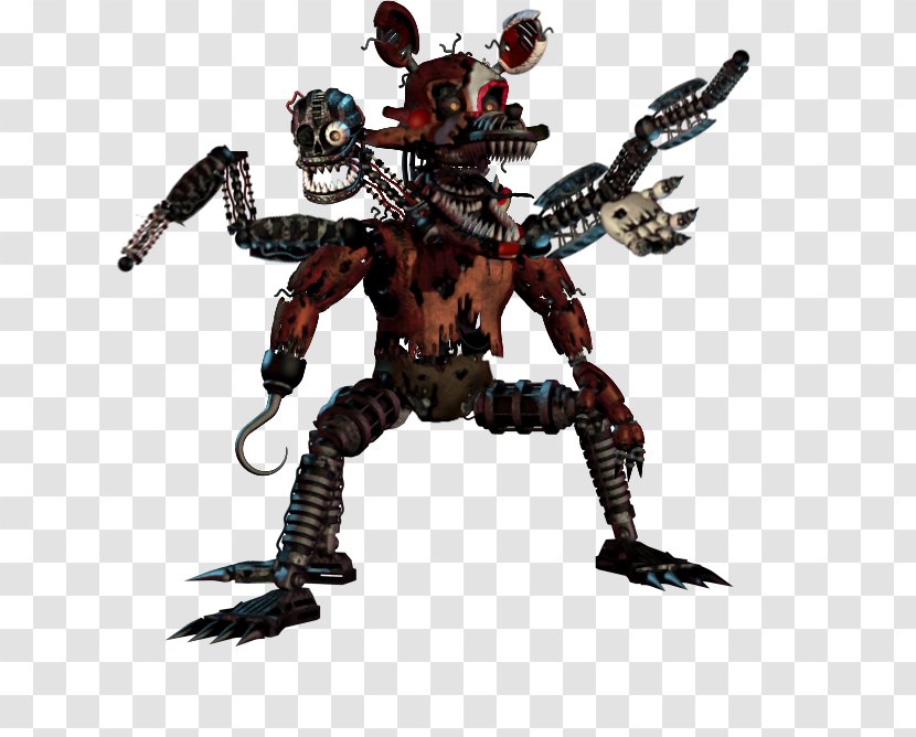 Five Nights At Freddy's 4 FNaF World Freddy's: The Silver Eyes Nightmare Mangle - Machine - Foxy Transparent PNG
