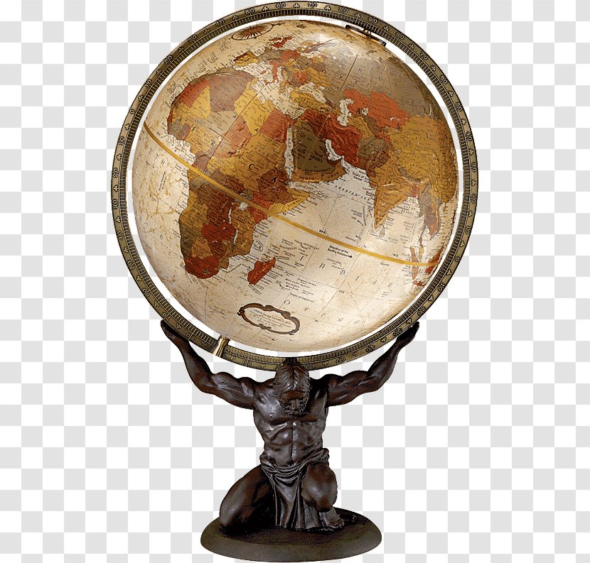 Globe World Table Desk Atlas - Geography Transparent PNG