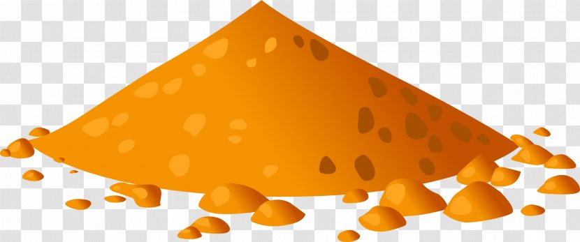 Sand Turmeric Public Domain Clip Art - Orange - Bonbones Transparent PNG