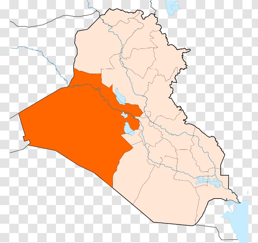 Fallujah Ramadi Governorates Of Iraq Anbar Campaign War In Province - Map Transparent PNG