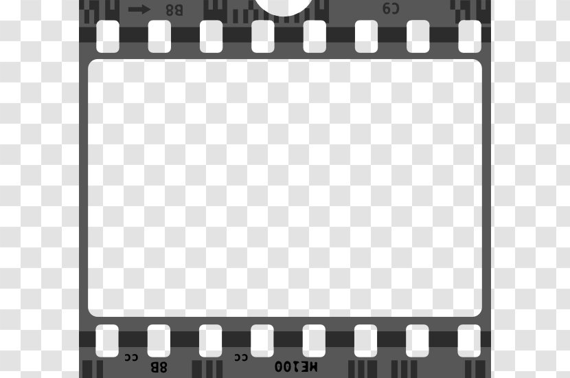 Filmstrip Clip Art - Text - Negative Cliparts Transparent PNG