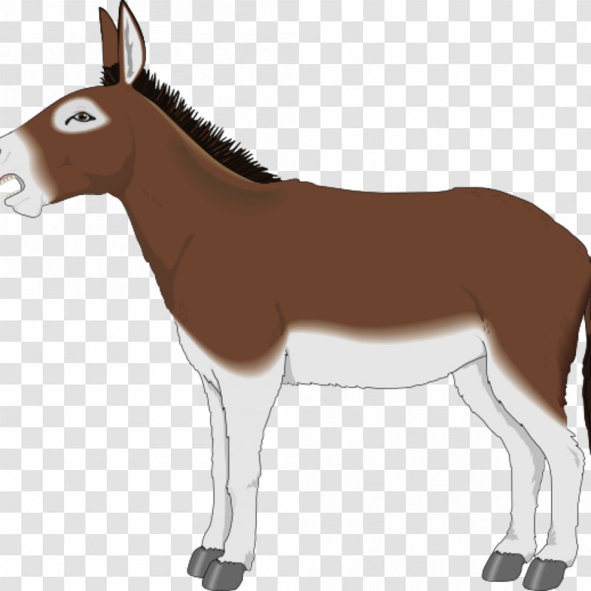 Donkey Clip Art Image Horse Mule - Tail - Shrek And Fiona Film Series Transparent PNG