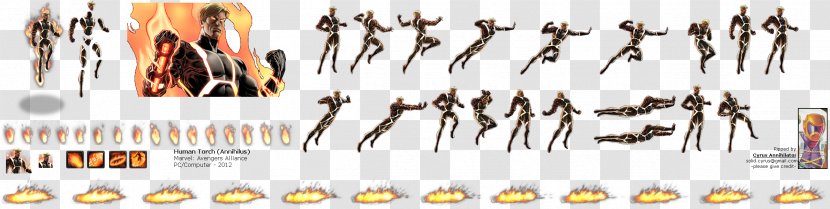 Marvel: Avengers Alliance Human Torch Felicia Hardy PlayStation Sprite - Heart Transparent PNG