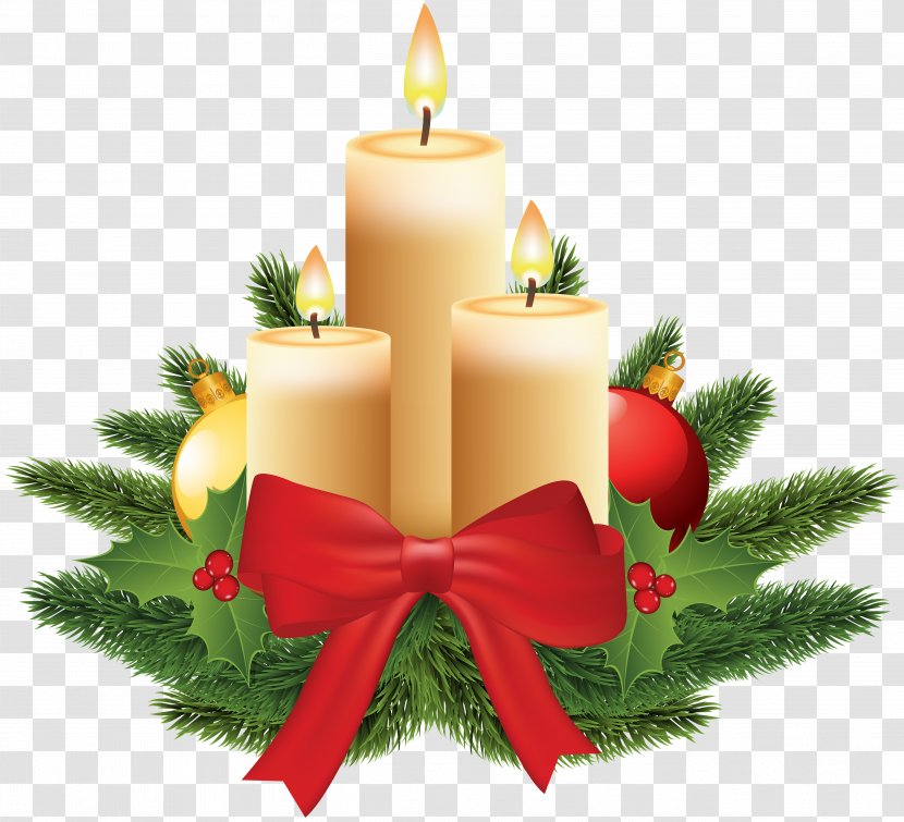 Christmas Ornament Clip Art - Flower - Star Candle Transparent PNG