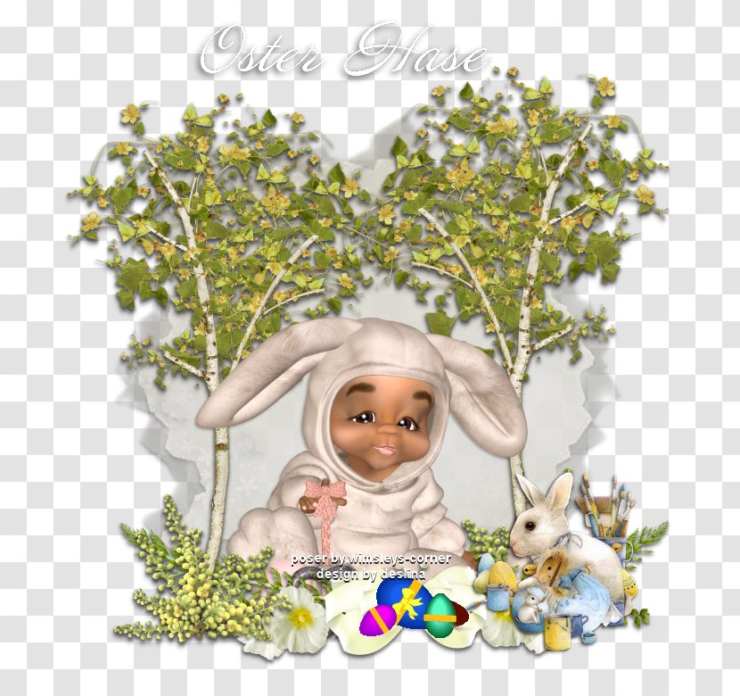 Easter Bunny Picture Frames Flowering Plant Tree - Nun Transparent PNG