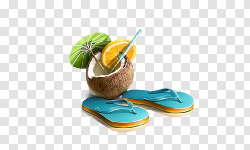 Icon Design - Designer - Coconut Juice,And The Characters Dragged Picture Transparent PNG