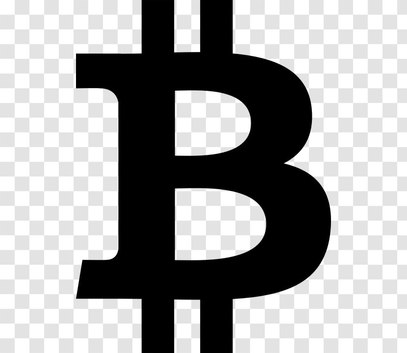 Bitcoin Icon - Black And White Transparent PNG