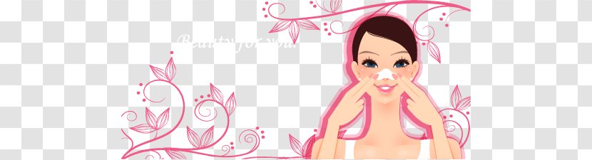 Download Poster Illustration - Frame - Hand-painted Pattern Fashionable Women Transparent PNG