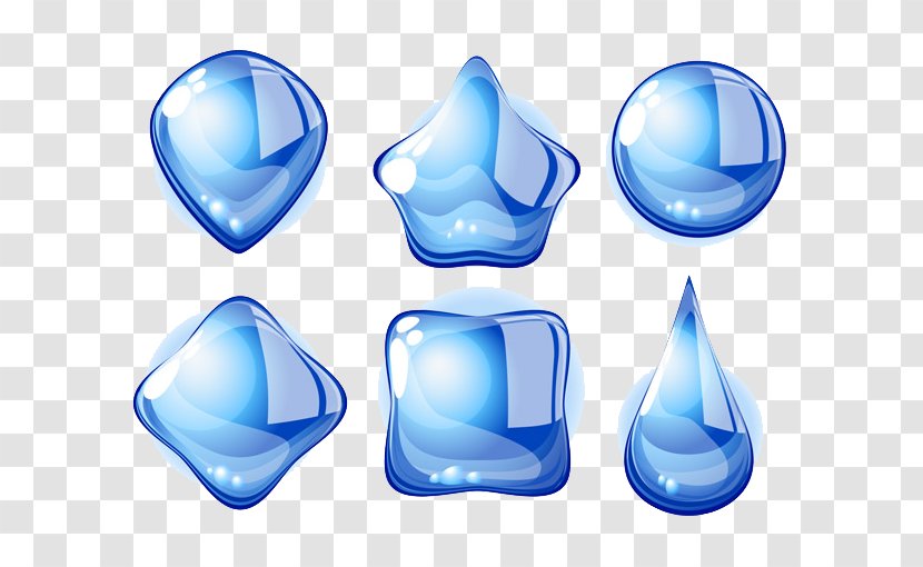 Drop Water Crystal Ice - Computer Icon - Box Of Droplets Transparent PNG