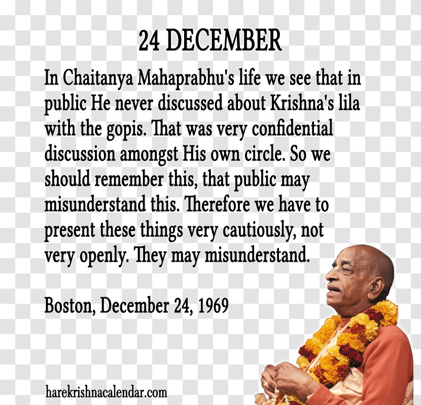 International Society For Krishna Consciousness Quotation Human Behavior Organism Happiness - Google Search Transparent PNG