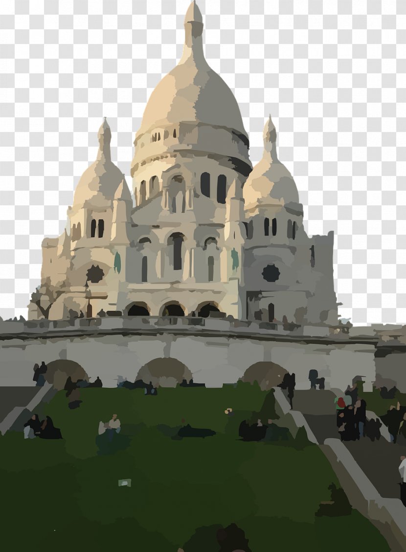 Sacrxe9-Cu0153ur, Paris Eiffel Tower Montmartre - Sky - Grand Palace Transparent PNG