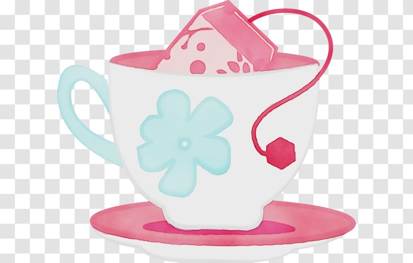 Watercolor Background - Mug - Serveware Pink Transparent PNG