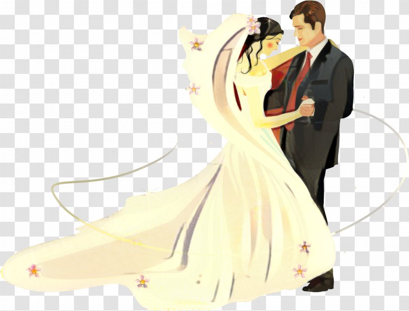 Bride And Groom - Silhouette - Bridal Clothing Ballroom Dance Transparent PNG