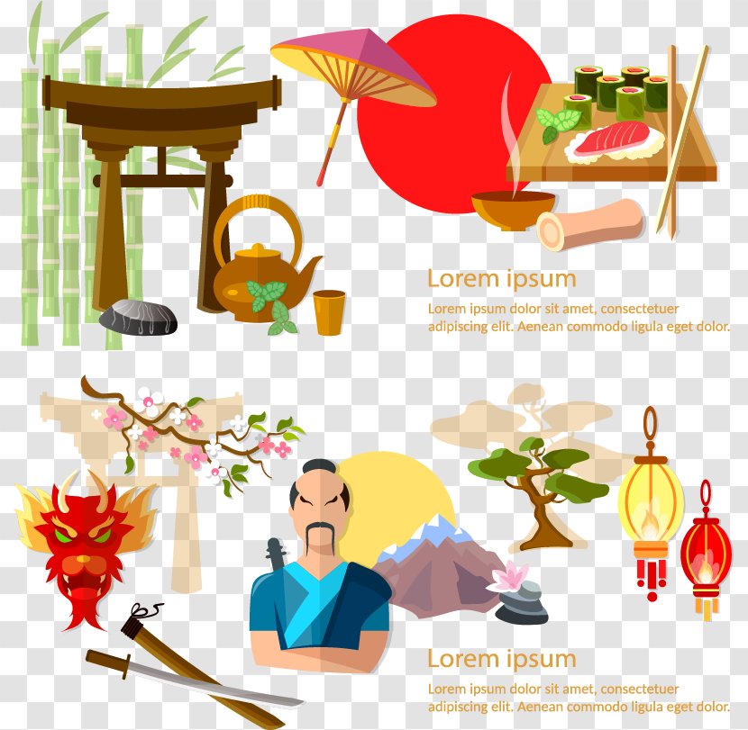 Japan Web Banner Advertising Element - Culture Of - Creative Vector Material Transparent PNG