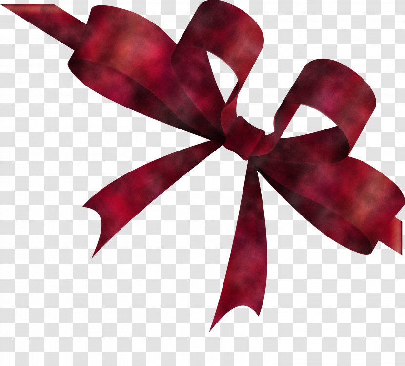 Red Ribbon Maroon Plant Wheel Transparent PNG