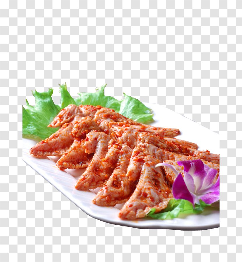 Barbecue Chinese Cuisine Korean Dish Gastronomy - Meat - Gourmet BarbecueSpicy Chicken Tip Transparent PNG