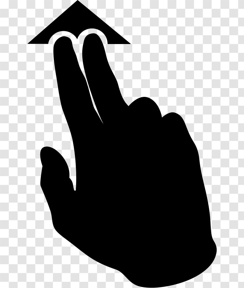 Two Fingers Gesture Arrow Transparent PNG