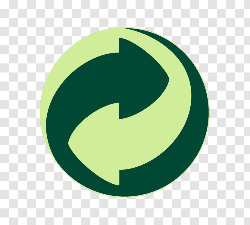 Green Dot Recycling Symbol Logo - Reduce Reuse Recycle Transparent PNG