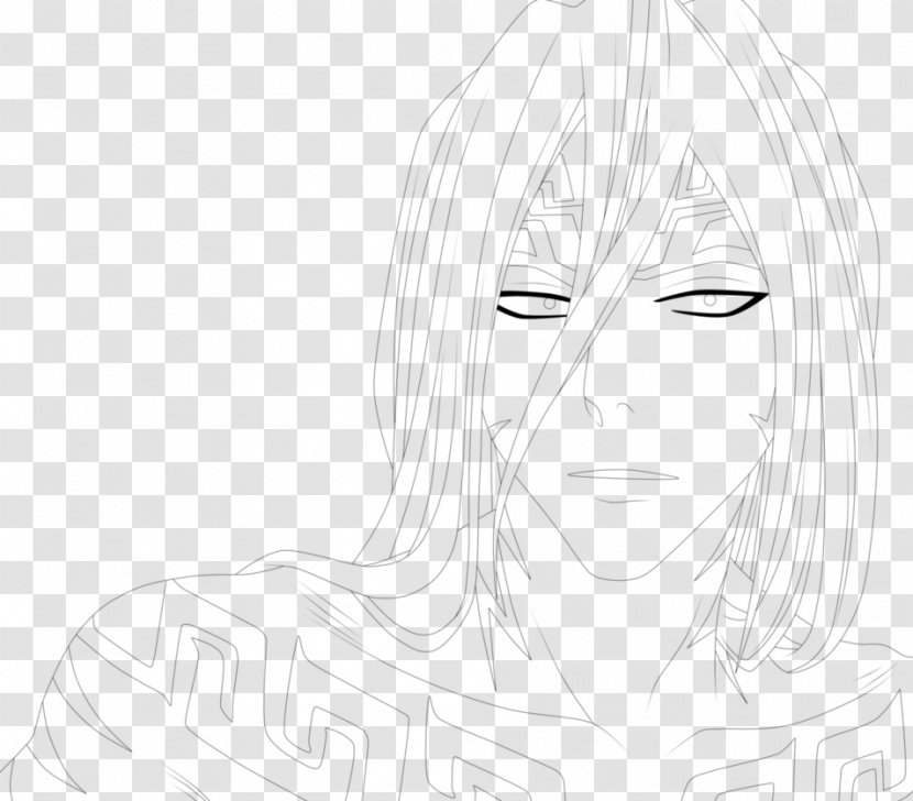 Eye Forehead Hair Drawing Sketch - Frame - Renji Abarai Transparent PNG