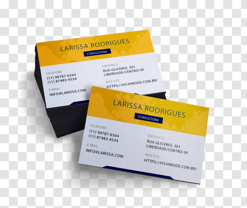 Business Cards Product Design Logo Brand - Yellow - Card Transparent PNG