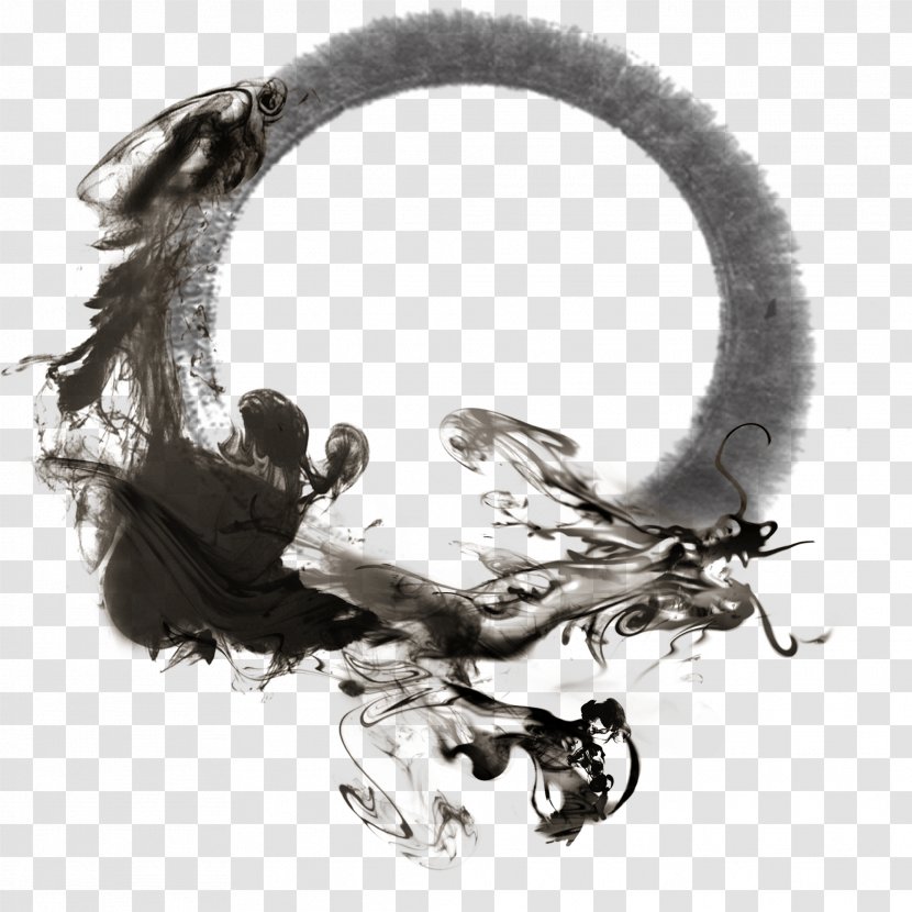 China Ink Wash Painting Image India Drawing - Chinese Dragon - Browse Design Element Transparent PNG