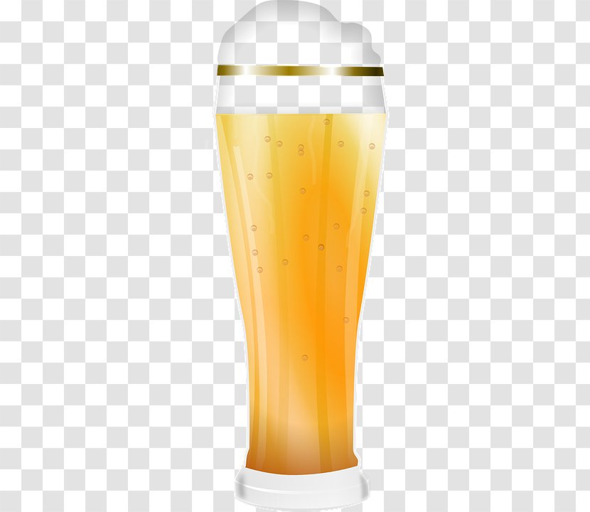Wheat Beer Milkshake Orange Drink Pint Glass - Drink,beer,liqueur Transparent PNG