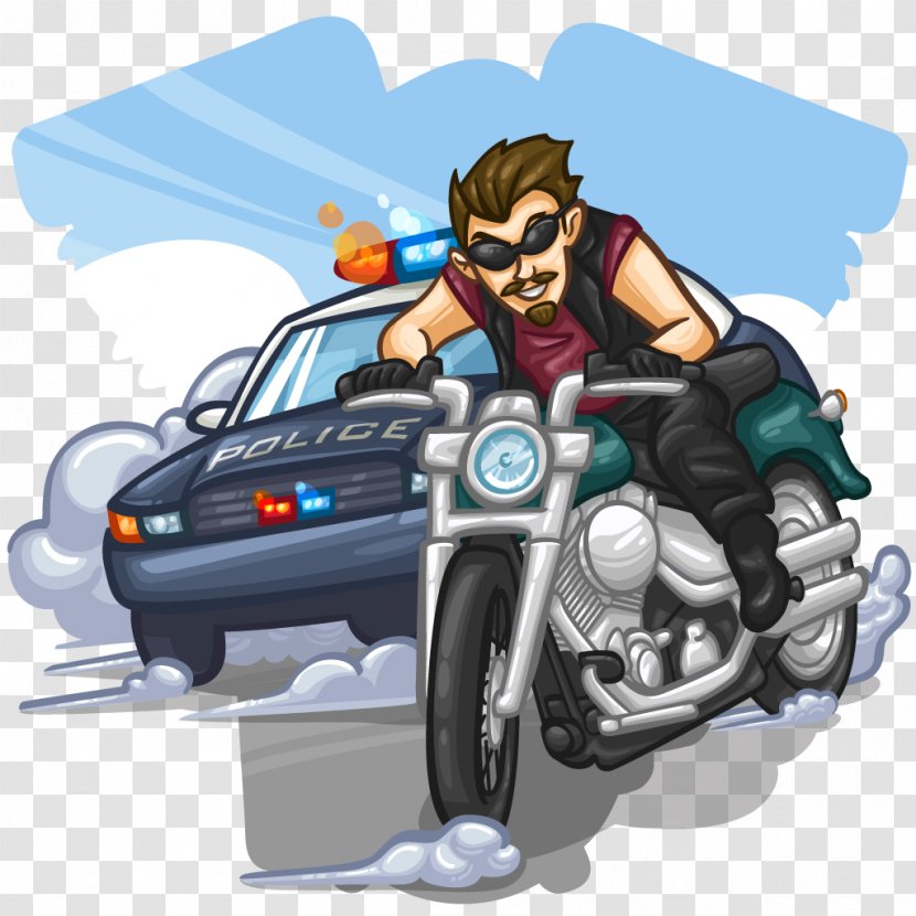 Car Chase Police Clip Art - Detective - Dynamic Clipart Transparent PNG