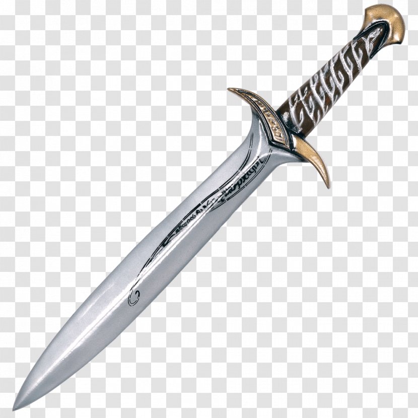 The Lord Of Rings Frodo Baggins Foam Larp Swords Sting - Bowie Knife - Sword Transparent PNG