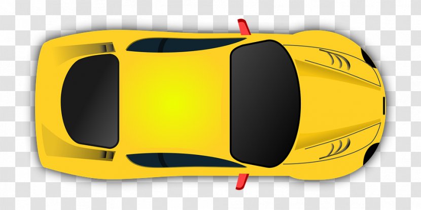 Sports Car Clip Art - Compact - Yellow Toy Model Transparent PNG