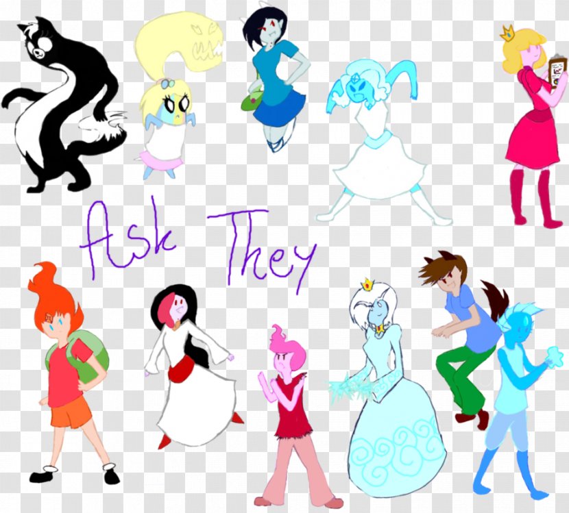 Marceline The Vampire Queen Princess Bubblegum Finn Human Jake Dog Fionna And Cake - Flower Transparent PNG