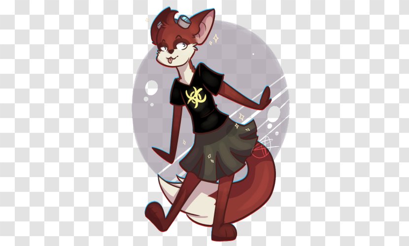 Cat Cartoon Character Tail Transparent PNG