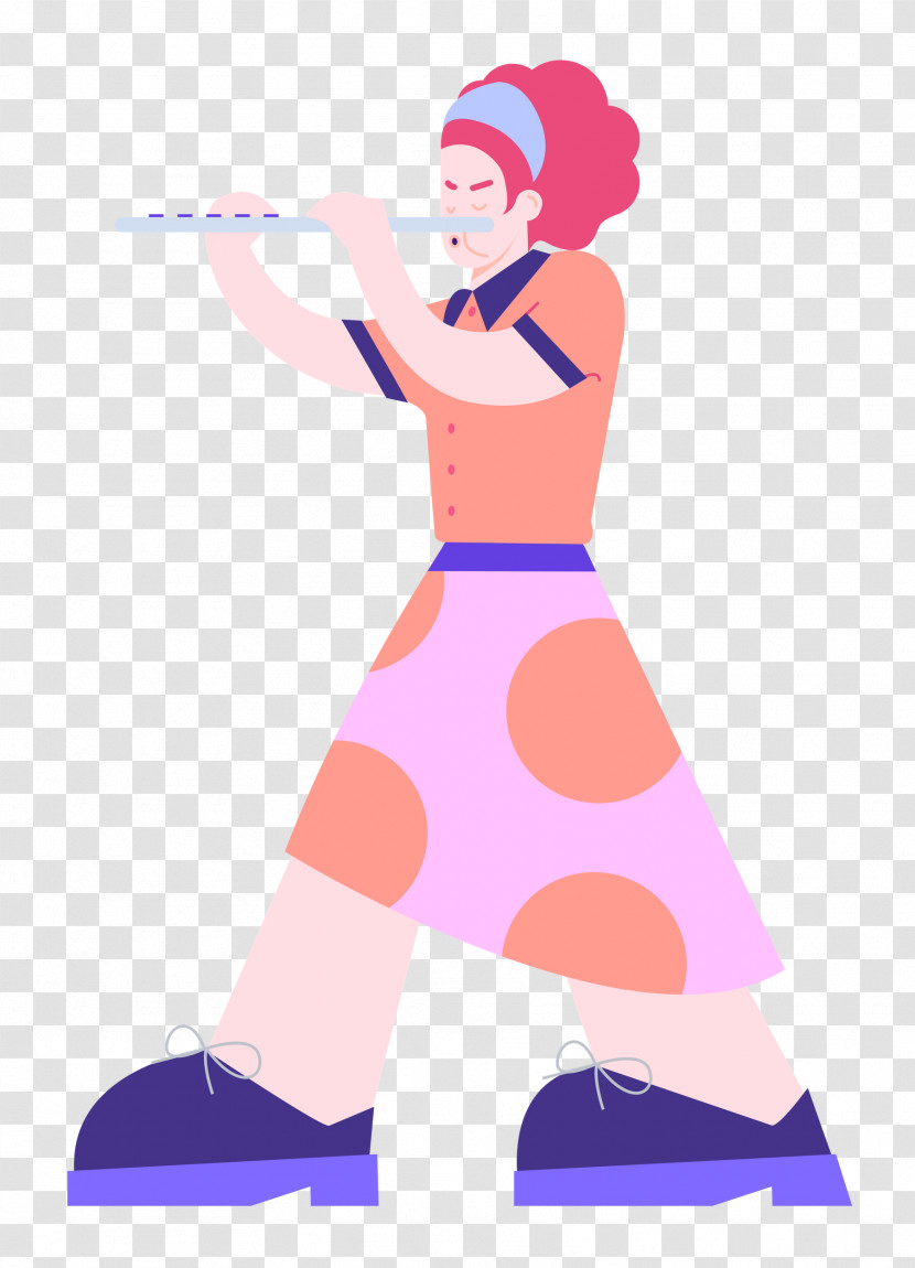 Playing The Flute Music Transparent PNG