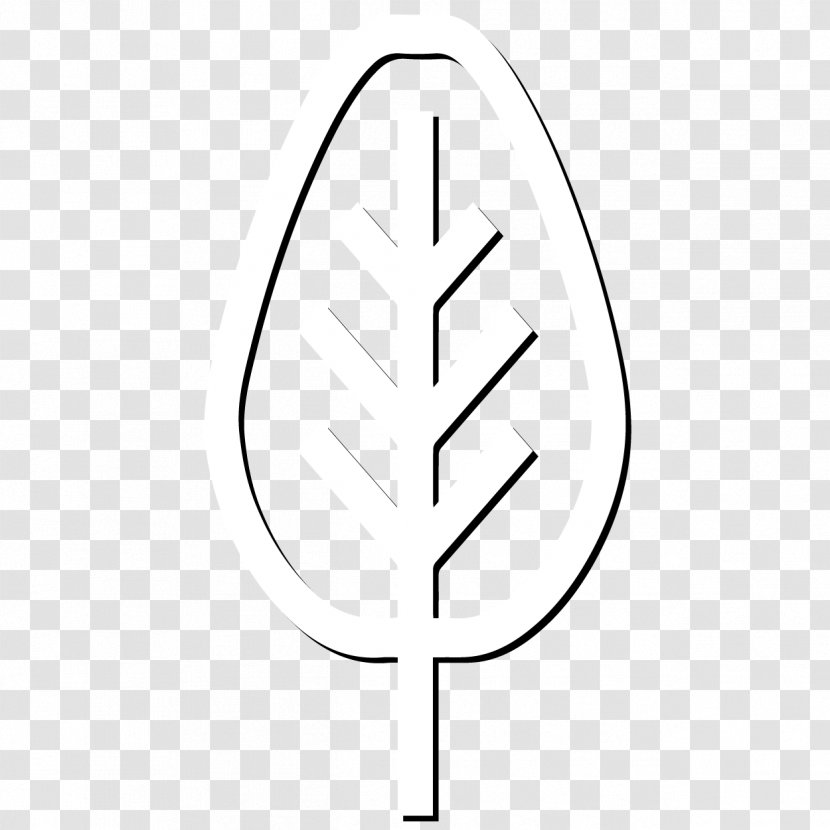 Thumb Leaf White - Heart Transparent PNG