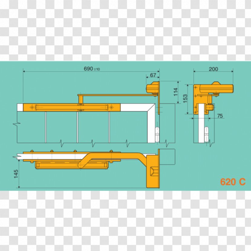 Portal Portillon Door Vantail Horizontal Plane - Machine Transparent PNG