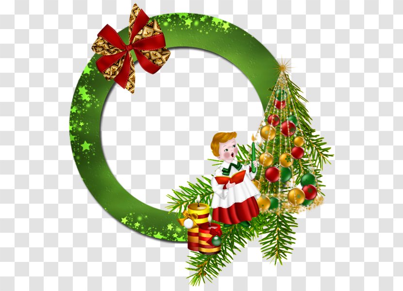 Christmas Decoration Photography Picture Frames - Ornament - Green Border Transparent PNG
