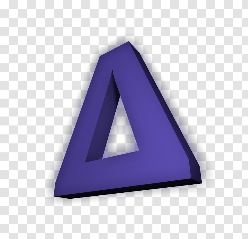 Triangle - Cobalt Blue - Purple Transparent PNG