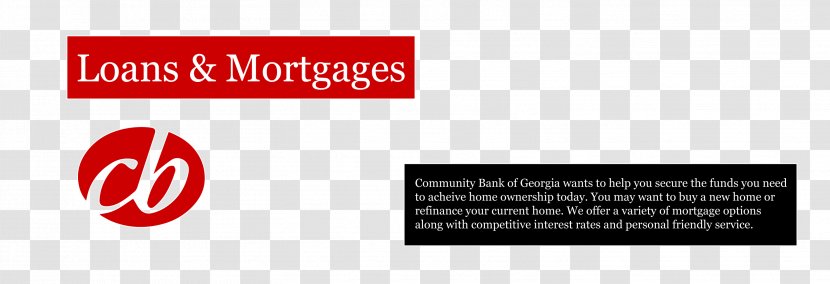 Community Bank Of Georgia Loan Officer Mortgage - Logo Transparent PNG