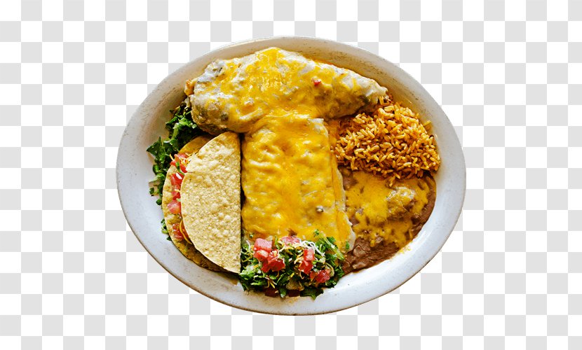 Mexican Cuisine El Toro Bravo Restaurant Vegetarian Breakfast Dish - Hot Sauce - Chimichanga Transparent PNG