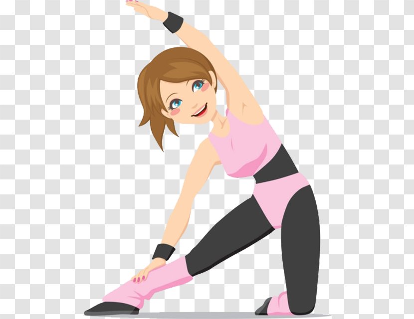 Fitness Cartoon - Aerobics - Lunge Muscle Transparent PNG