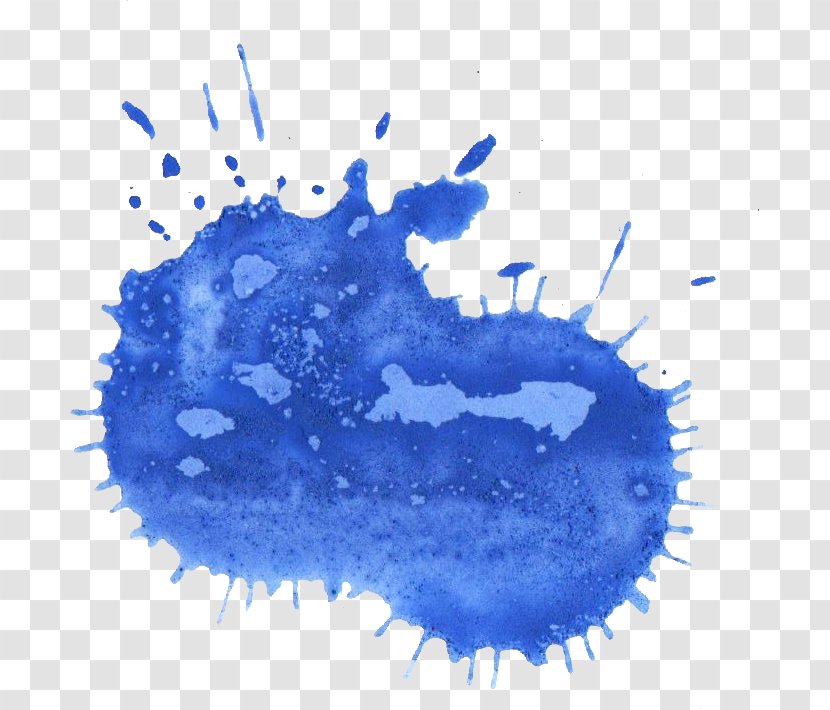Blue Watercolor Painting Azure - Violet Transparent PNG