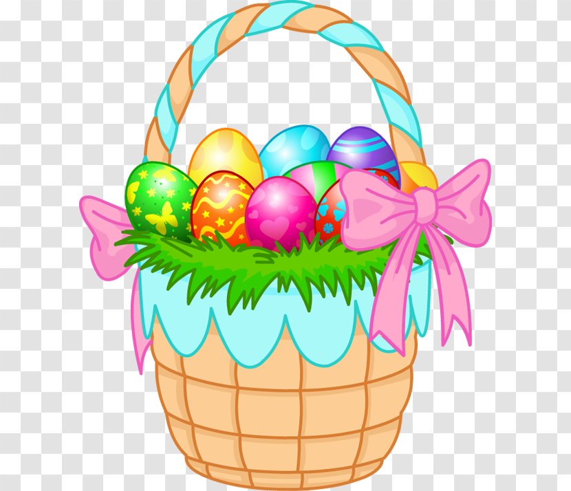 Easter Bunny Basket Clip Art - Gift - Church Cliparts Transparent PNG