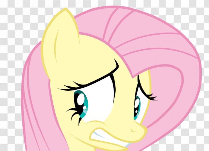 Fluttershy Pinkie Pie Pony Face - Silhouette Transparent PNG