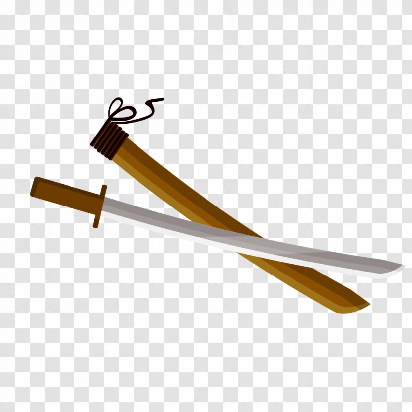 Japanese Sword Museum Katana - Vector Samurai And Scabbard Transparent PNG