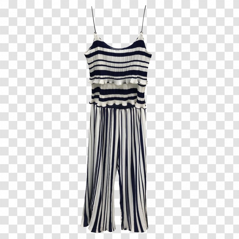 Chiffon Trousers Dress - Cartoon - Vertical Stripe Suit Transparent PNG
