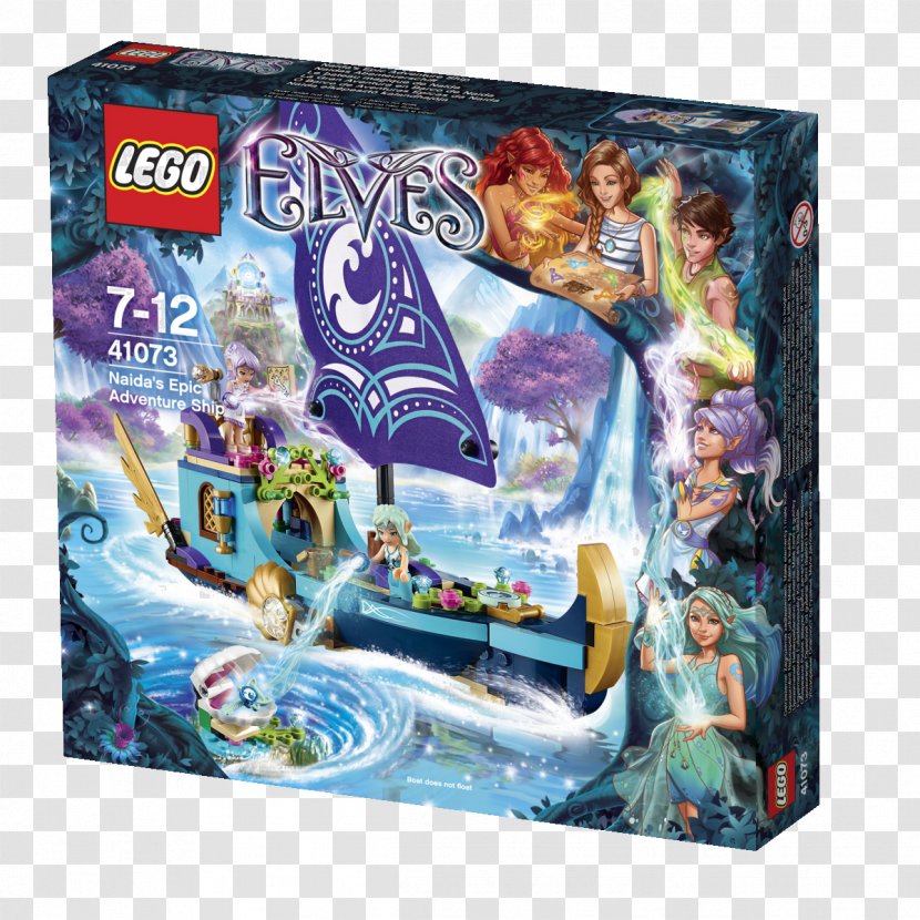 LEGO 41073 Elves Naida's Epic Adventure Ship Toy Block Friends - Lego Transparent PNG